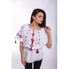 Embroidered Blouse "Beautiful Lady" handmade